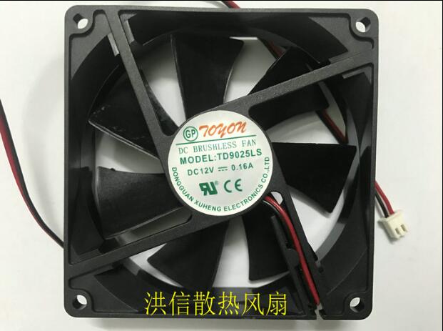 

TONON 9025 TD9025LS DC12V 0.16A 9CM two-wire hydrostatic cooling fan