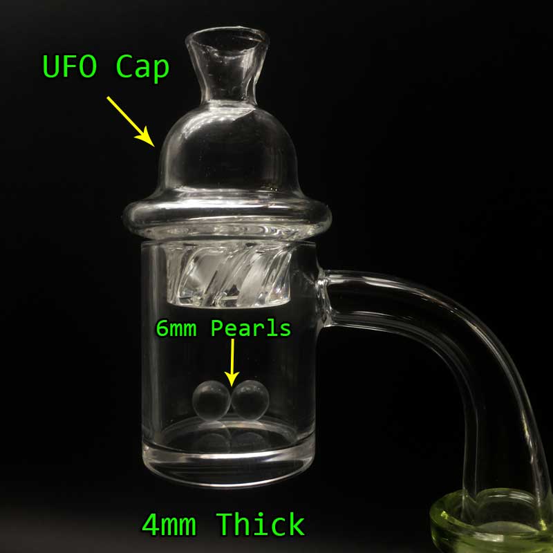

handmade 4mm bottom quartz banger with glass spinning carb cap terp pearls 25mmod 10mm 14mm 18mm 45 90 male female quartz banger nails
