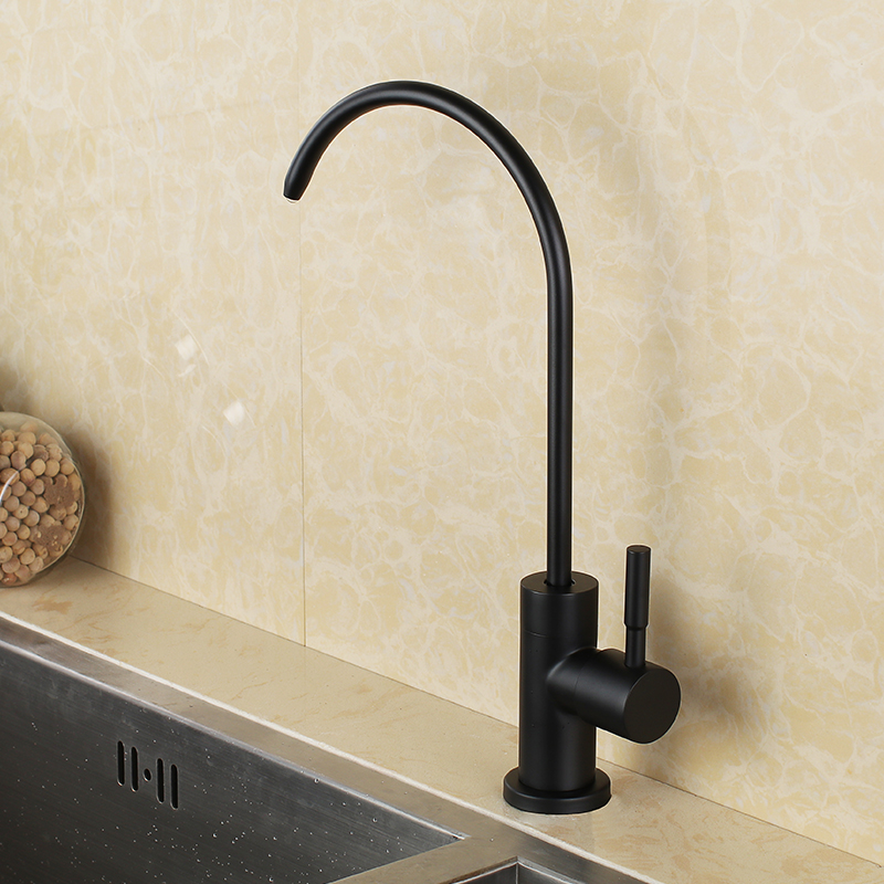 Matte Black Stainless Steel Lead Free Beverage Faucet Drinking