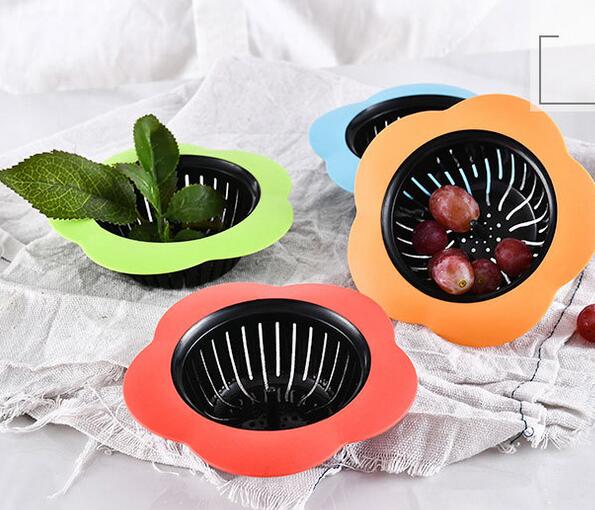 Bouchon Évie Silicone Escargot Filtre Crépine Filtrage Egout Lavabo Cuisine Bain