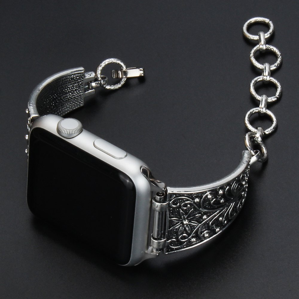 

Vintage Chain Jewelry Bracelet Band for apple watch series 3 2 1 strap for iwatch 38mm 42mm Retro Adjustable Wrist Metal Clasp