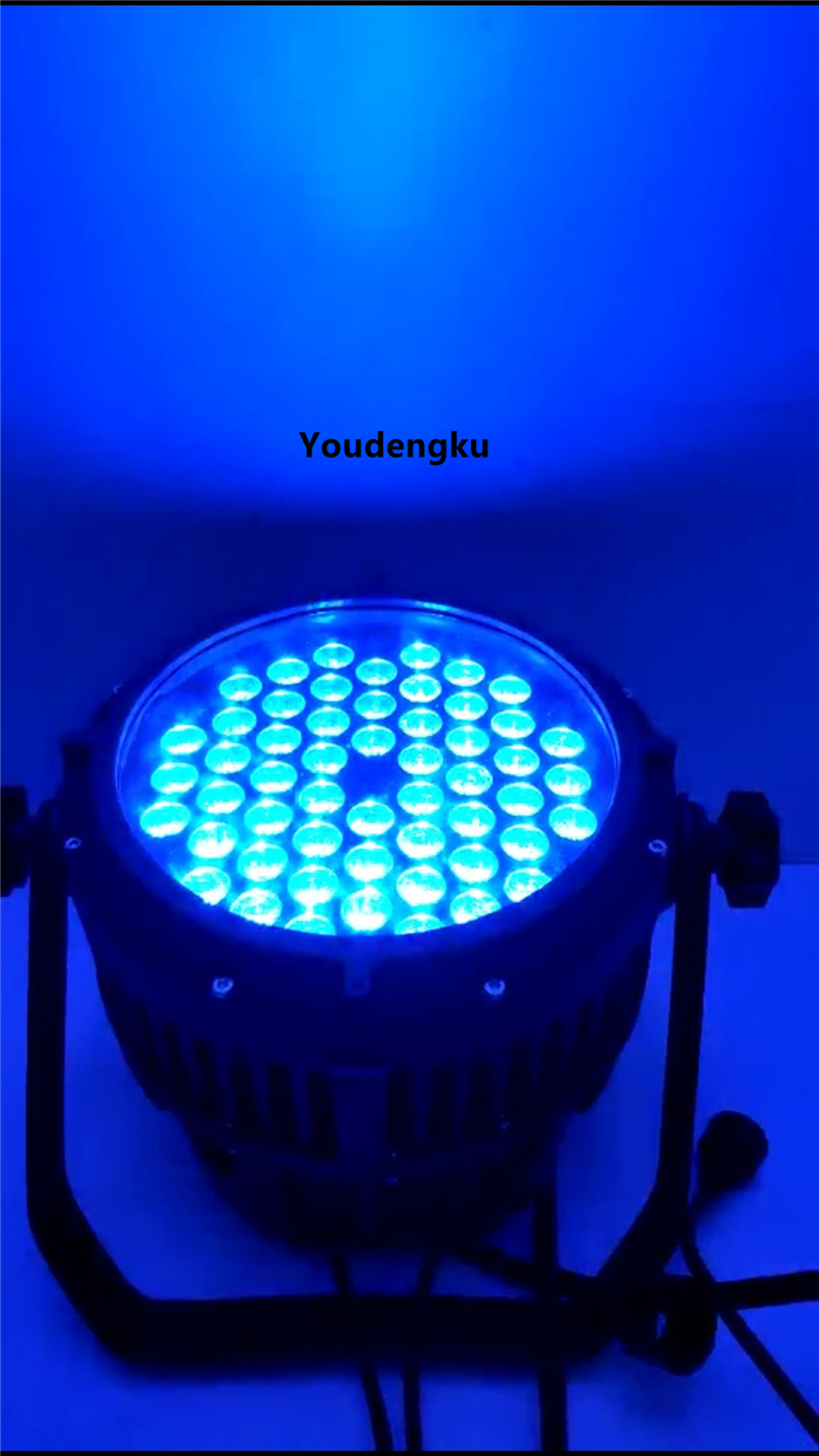 10 pcs rgbw led spot par light rgbw 4 in 1 ip65 par 64 led ce rohs Waterproof 54 3w led par-image-427846983