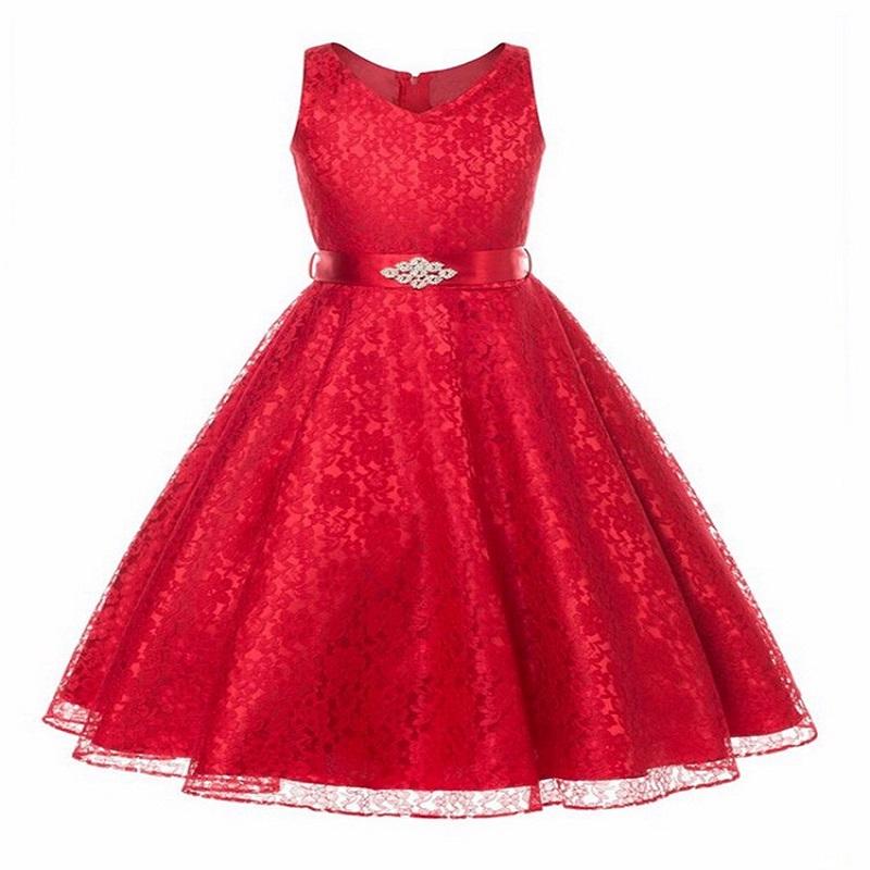 red colour party frocks