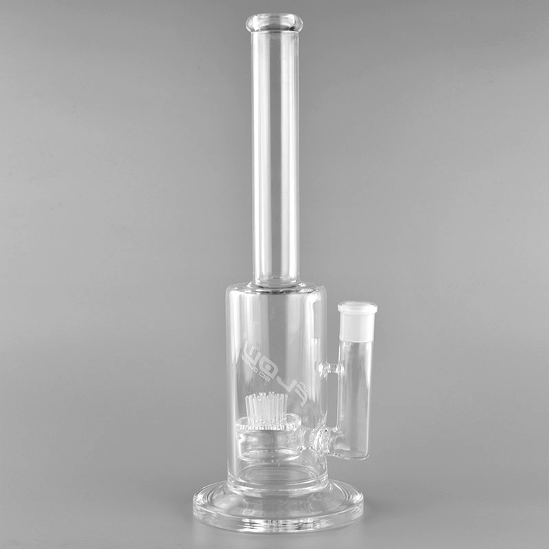 

JM flow Straight type glass bong eight percolator glass water pipe for smoking use 11 inches 14 mm female joint