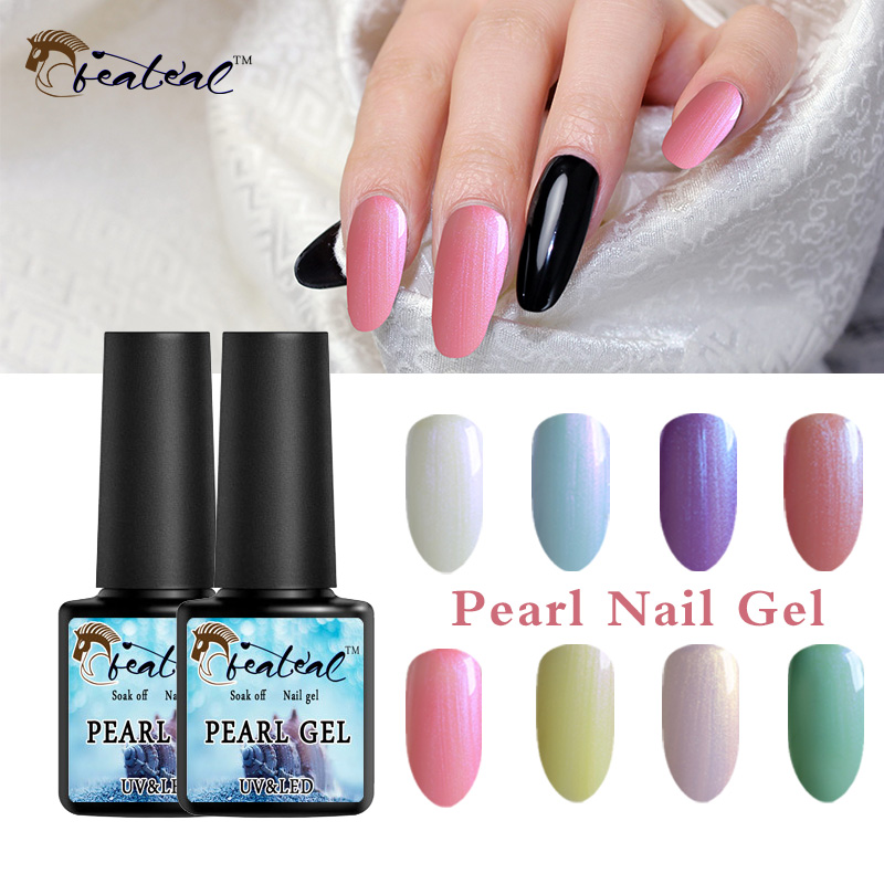 

Beateal 8ml Shell Gel Polish Pearl UV Gel Nail Polish Hybrid Varnish Mermaid Lacquer Lucky Semi Permanen GelLak top coat