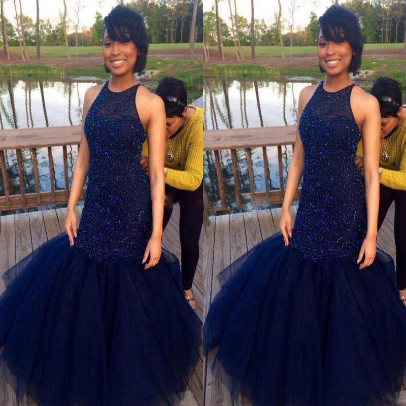 

Luxury Dresses Major Beading Mermaid Guest Dark Navy Prom Dresses Jewel Zipper Backless Evening Dresses Sweep Train Arabic Party Dress, Water melon