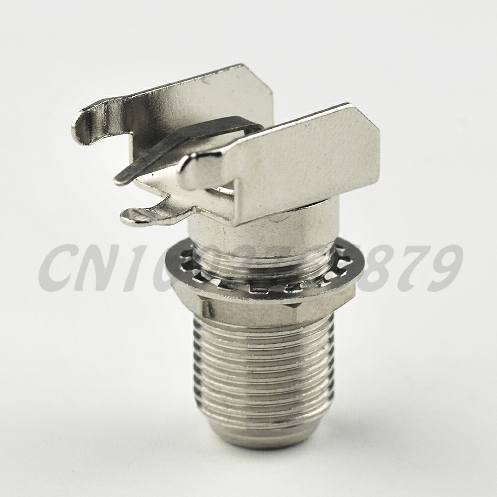 

RF electrical connector F female Thru Hole Jack bulkhead Right Angle PCB Mount TV Connector Coaxial Adapter