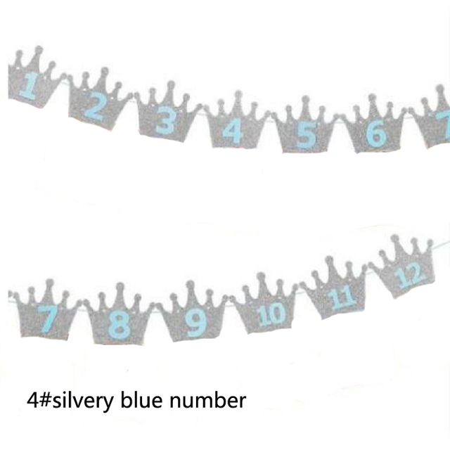 4 silvery blue numbe