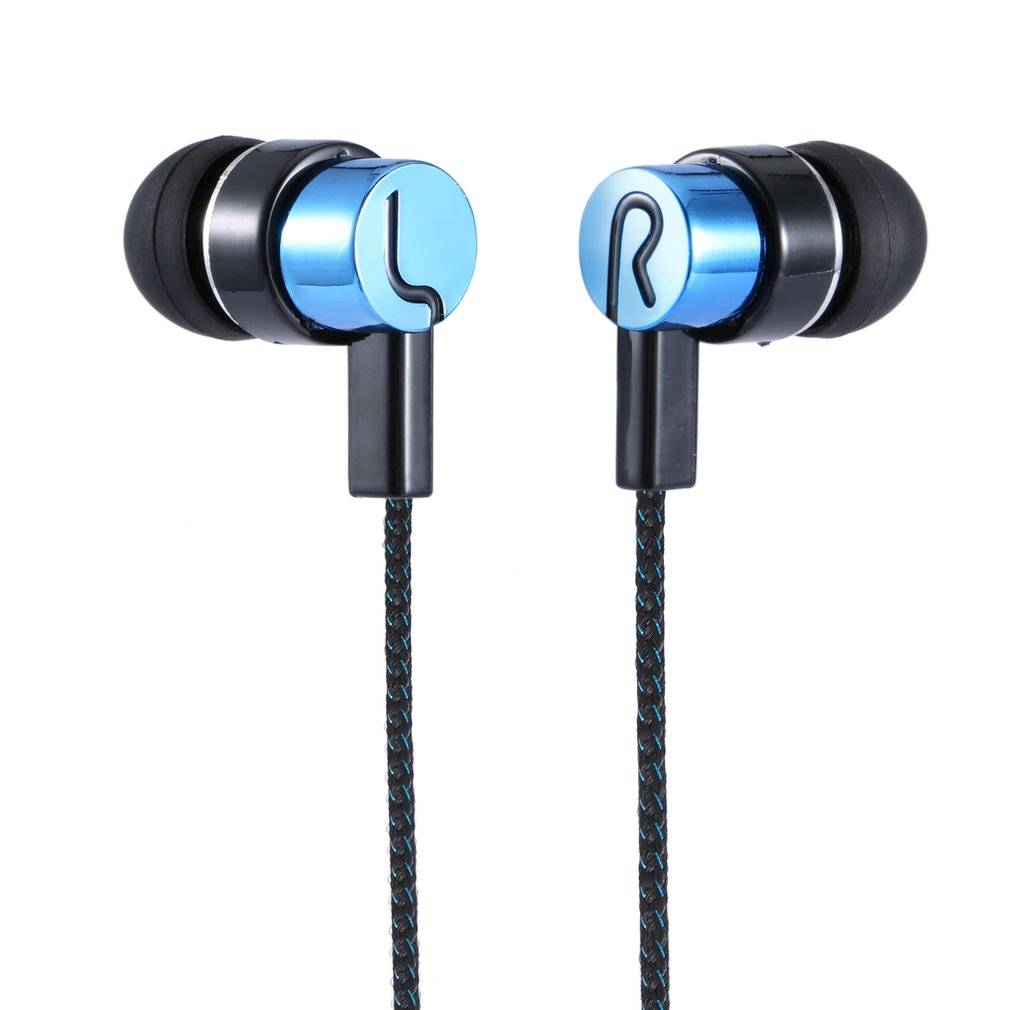

Sports Running Noise Isolating Stereo in-Ear Media Player Music Earphone Earbud for Mobile Phone Pad, Blue