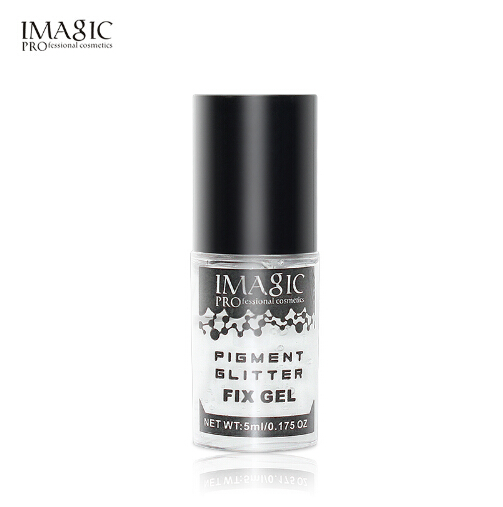 

IMAGIC Makeup Fix Gel Glitter Eyeshadow Shimmer Pigment Loose Liquid Glue Waterproof Lasting Glitter Shimmer Eyeshadow, Clear