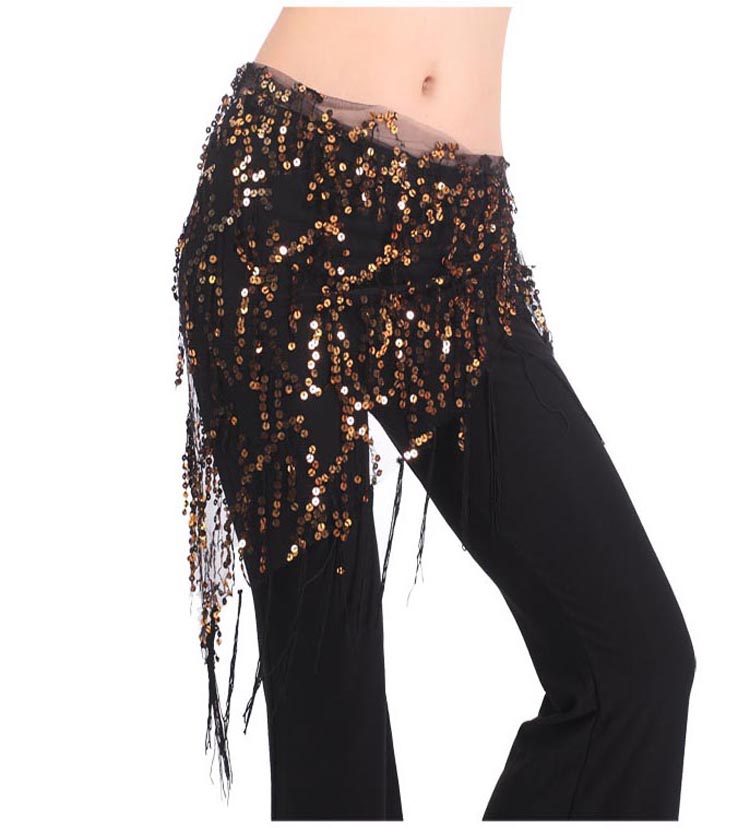 Black gold sequins