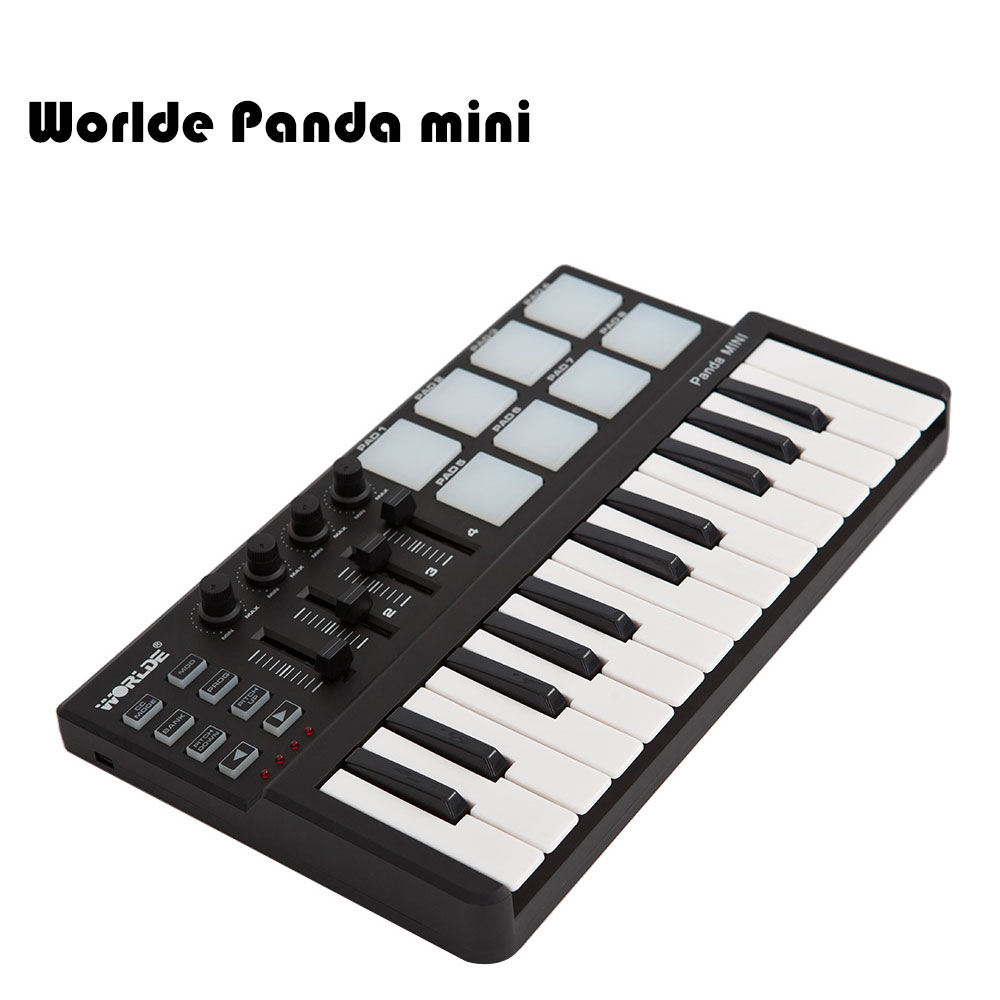 

wholesale Panda mini Portable Mini 25-Key USB Keyboard and Drum Pad MIDI Controller
