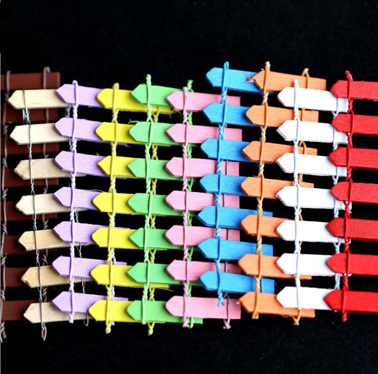 

Animal 50 Pcs Wood Fence Palisade Miniature Fairy Garden Home Houses Decoration Mini Craft Micro Landscaping Decor Diy Accessories