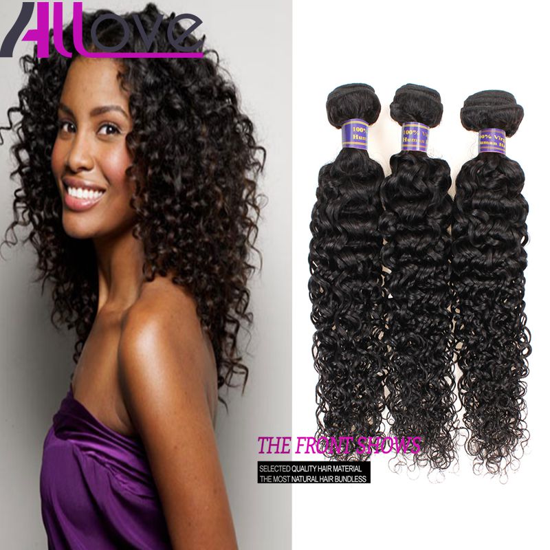 

Brazilian Hair Extensions 3Pcs/lot Cheap 8A Unprocessed Human Hair Weaves Peruvian Kinky Curly Virgin Hair Wefts Wholesale Free Shipping, Natural color