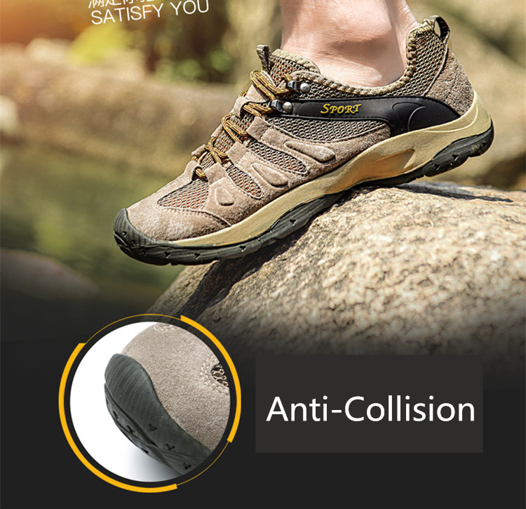 Sports de plein air Randonnée Chaussures Pour Hommes Mesh Alpinisme Chasse Trekking Camping Chaussures D'été Respirant Upstream Chaussures