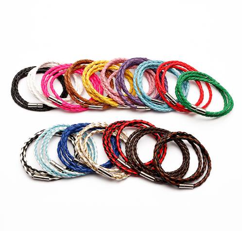 

New Fashion PU Braided Leather Bracelet Men Bracelet for Women Jewelry Multilayer Leather Clasps Charm Bracelet