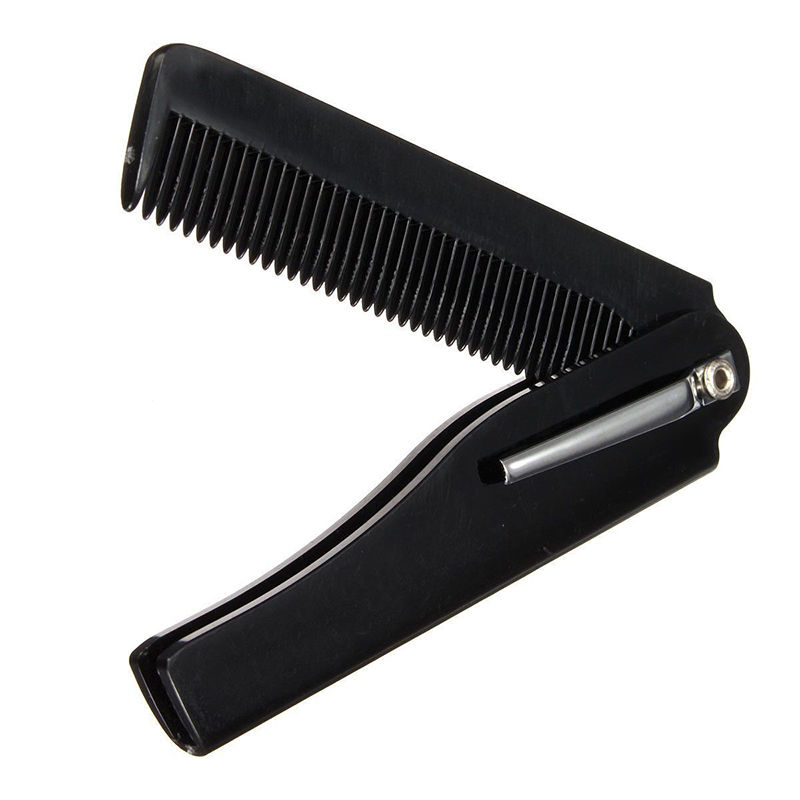 

Hot Fashion Mens Womens Handmade Folding Pocket Clip Hair Moustache Beard Comb 2pcs/lot free shipping