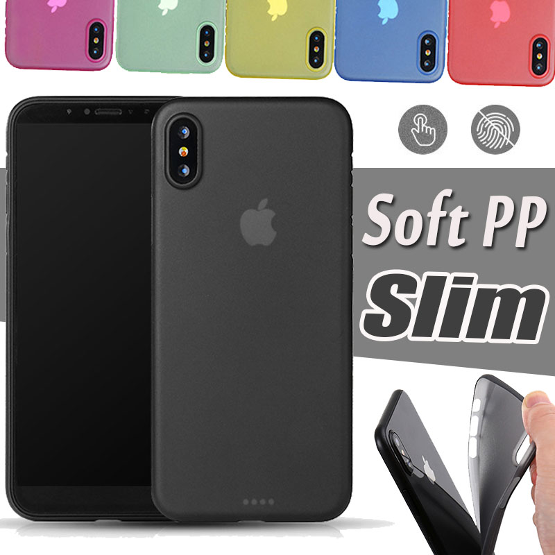 

0.3mm Soft PP Cover Case Ultra Thin Slim Candy Color Colorful Matte Frosted Transparent Clear For iPhone 11 Pro Max XS XR X 8 7 6 6S Plus