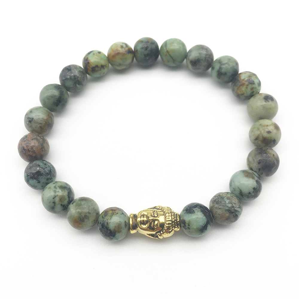 SN1291 tête de bouddha pour hommes Bracelet nouvelle arrivée conception Yoga bijoux tuquoise africaine bijoux en gros livraison gratuite