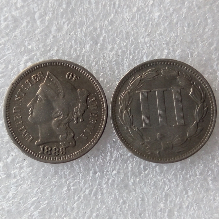 

US 1889 THREE CENT NICKEL Coin Copy Coins home decoration accessories