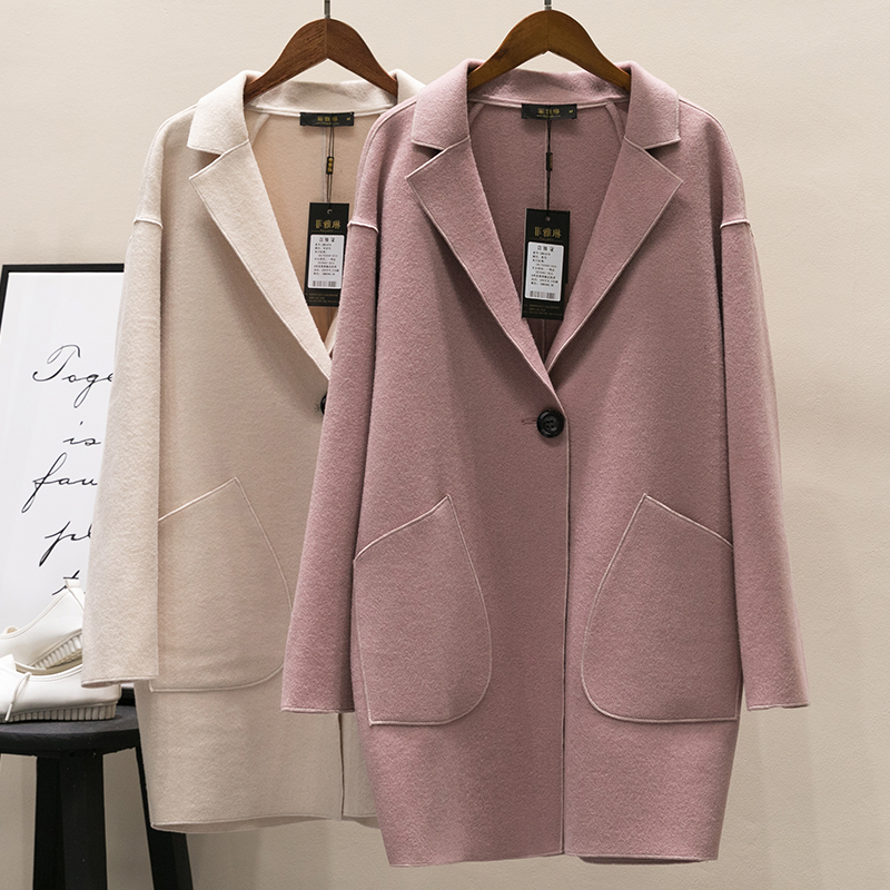women's wool cocoon coat