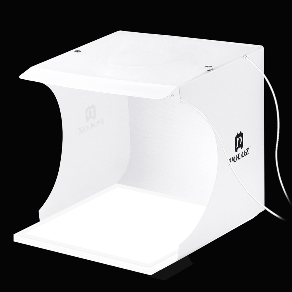 

PULUZ Portable Mini Led Photo Studio Box 22.5 LED Photography Shadowless Bottom Light Lamp Panel Pad +2LED Panels 20CM lightbox Photo Studio