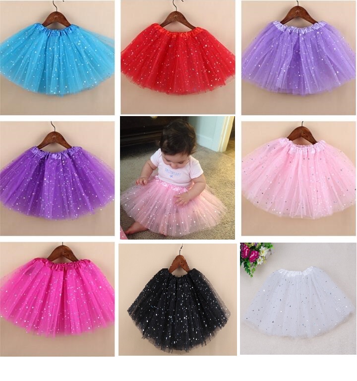 

Hot Sale Girls Sparkle Glitter Sequins Stars Dance Ballet Tulle Tutu Skirt Princess Dress Tutu Dress Free shipping, Blue