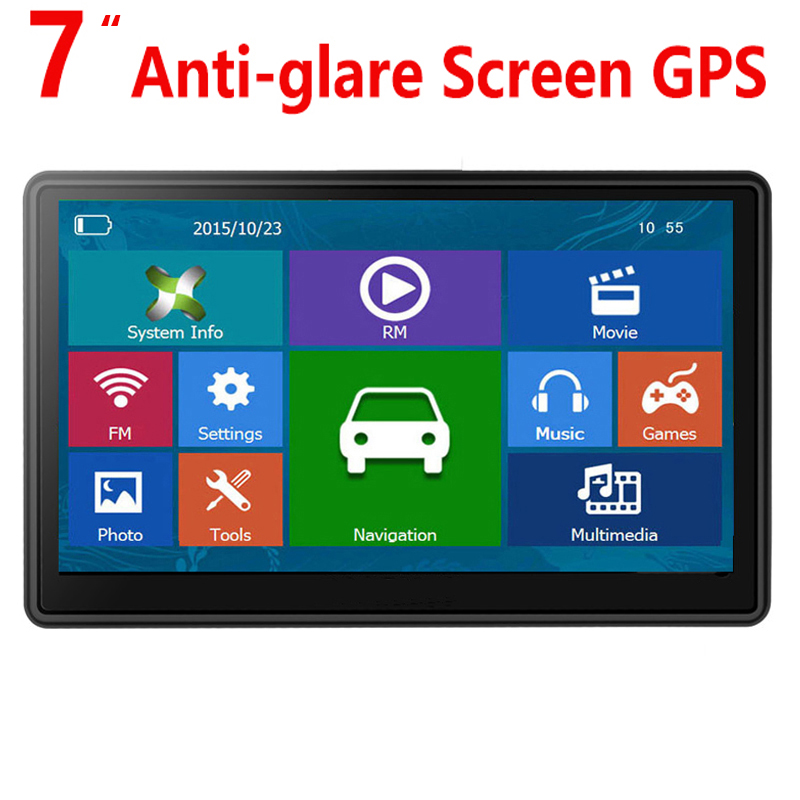 Car GPS Satellite Navigation System with 7 Inch High Resolution Screen, Bluetooth Connectivity, and Integrated Audio Video Input (AVIN) Capabilit-image-396712558