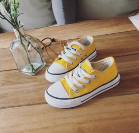 

Hot Sale 2018 New kids canvas shoes fashion shoes boys and girls sports canvas children shoes size 23-34, Colour