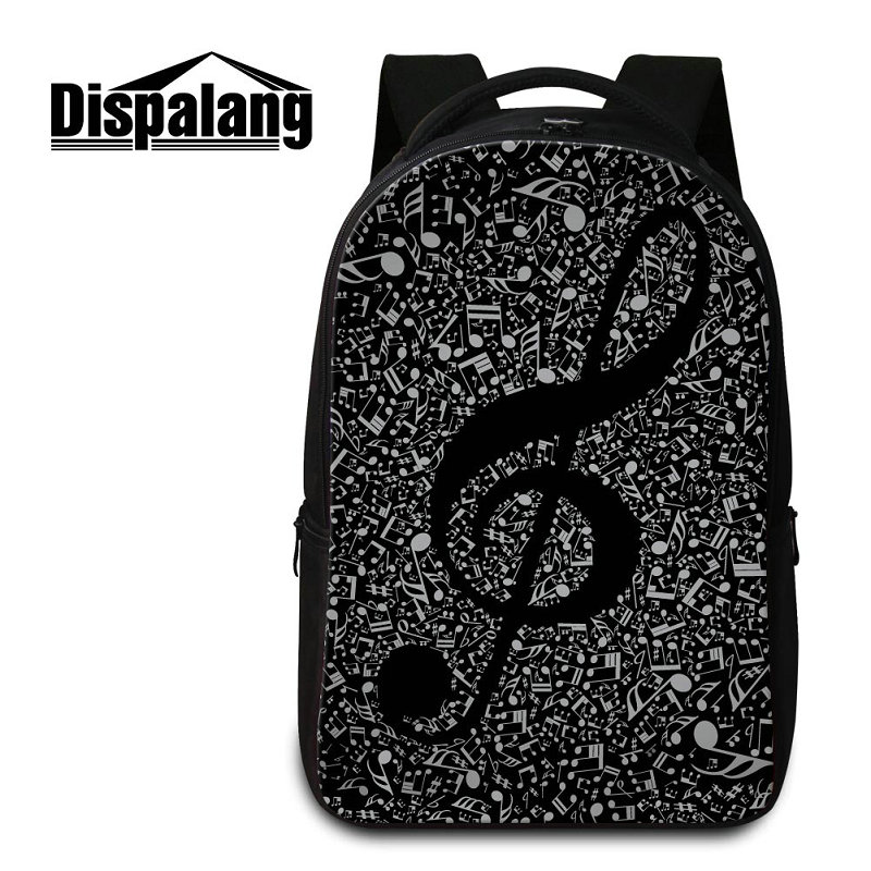 

Unique Design Stylish Laptop Backpack For women Travel Bagpacks Musical Note Pattern Schoolbags Bookbags For Middle School Students Mochilas, As the picture show