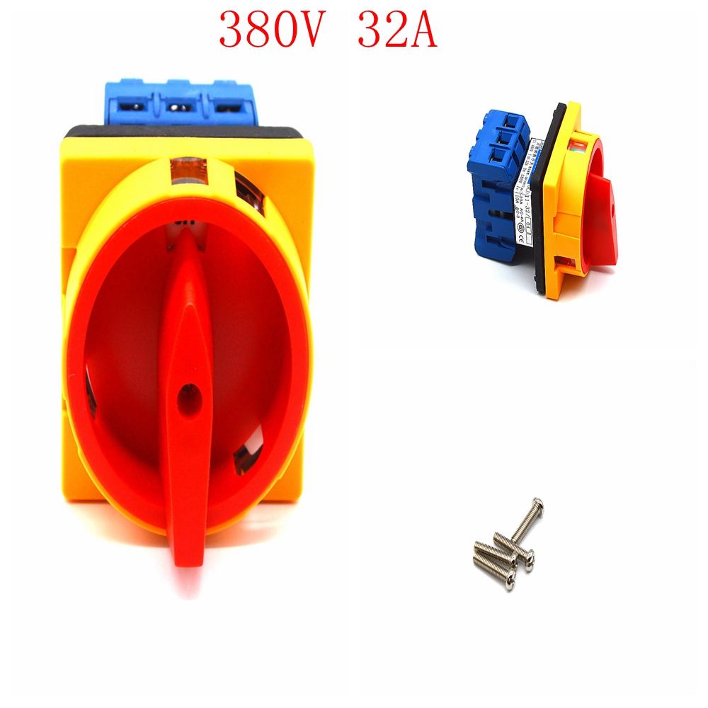 

AC 380V 10A GLD11-32 / 04 ON / OFF ON-OFF 3P1T 6-terminal switch combination switch 3-phase rotary cam switch