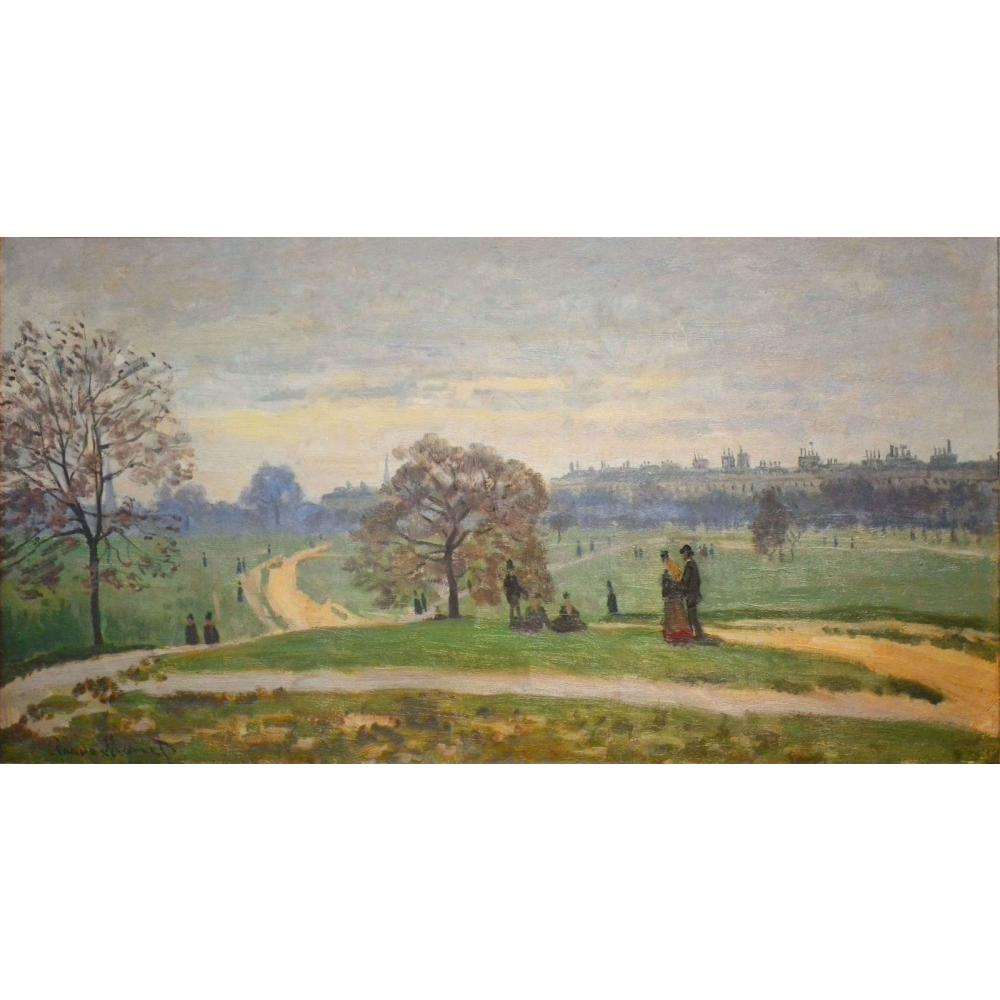 

Canvas art Hand painted oil paintings by Claude Monet Hyde Park painting for wall decor