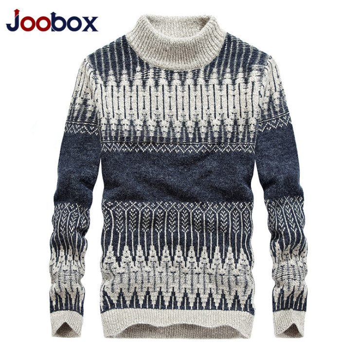 Turtleneck Sweater Men Winter Warm Wool Sweater Slim Fit Fashion Knittwear Pullovers Mens Jumpers Sweaters