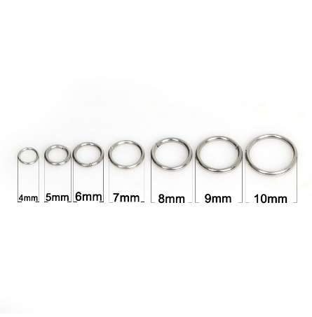 

200pcs/lot 4/5/6//7/8/9/10mm Stainless Steel Jump Rings Single Loops Open Jump Rings & Split Rings For Jewelry Finding DIY