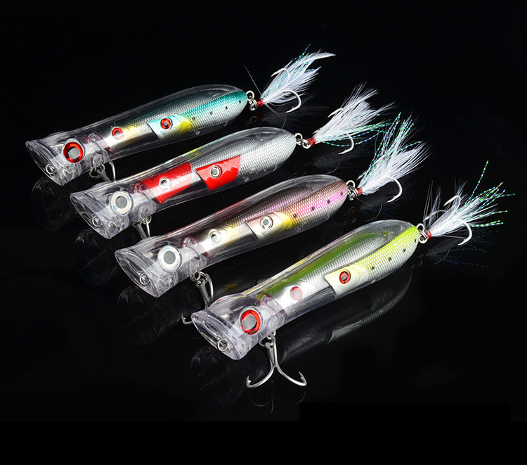 

Live Target Realistic Fish Musky Popper Lures 10.5cm 26g PS Painted DOG WALKING Laser Swimbaits Bass fishing bait