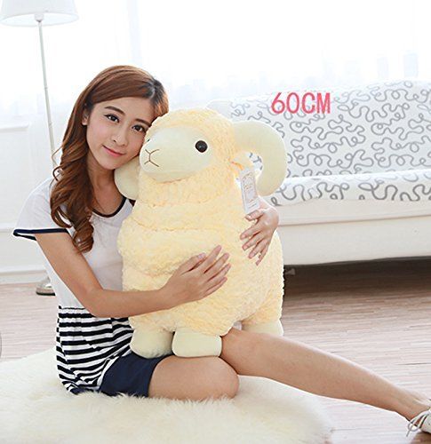 

Giant Large Big Goat Lamb Sheep Stuffed Animals Plush Soft Toys Doll Gifts, Photo color