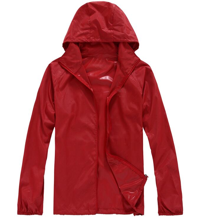 

2018 Hot sell Summer New Women's Men's Fast drying The Outdoor Casual Sports Waterproof UV Jackets Coats Windbreaker more colou, Gray