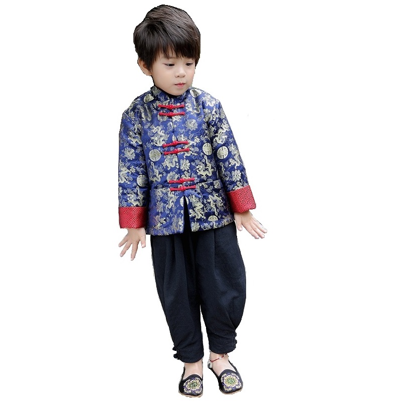 2020 Chinese Spring Festival Children Coat Boys Clothes Dragon Party