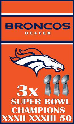 

[Good Flag] Broncos Flags 3X5FT 150X90CM 100% Polyester,Canvas Head with Metal Grommet,Used Indoors or Outdoors