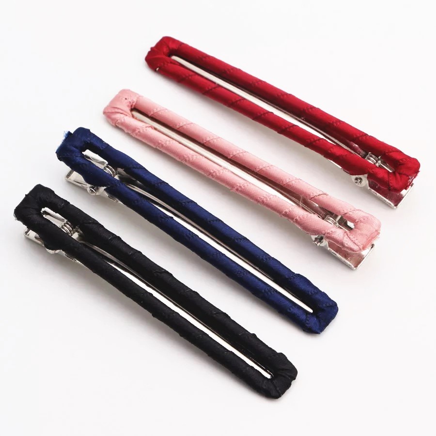 

10Pcs Korean Women Hair Clips Rectangle Duck Clip Barettes 8CM Metal Hair Accessories for Girls Cloth Twining Lady Jewelry