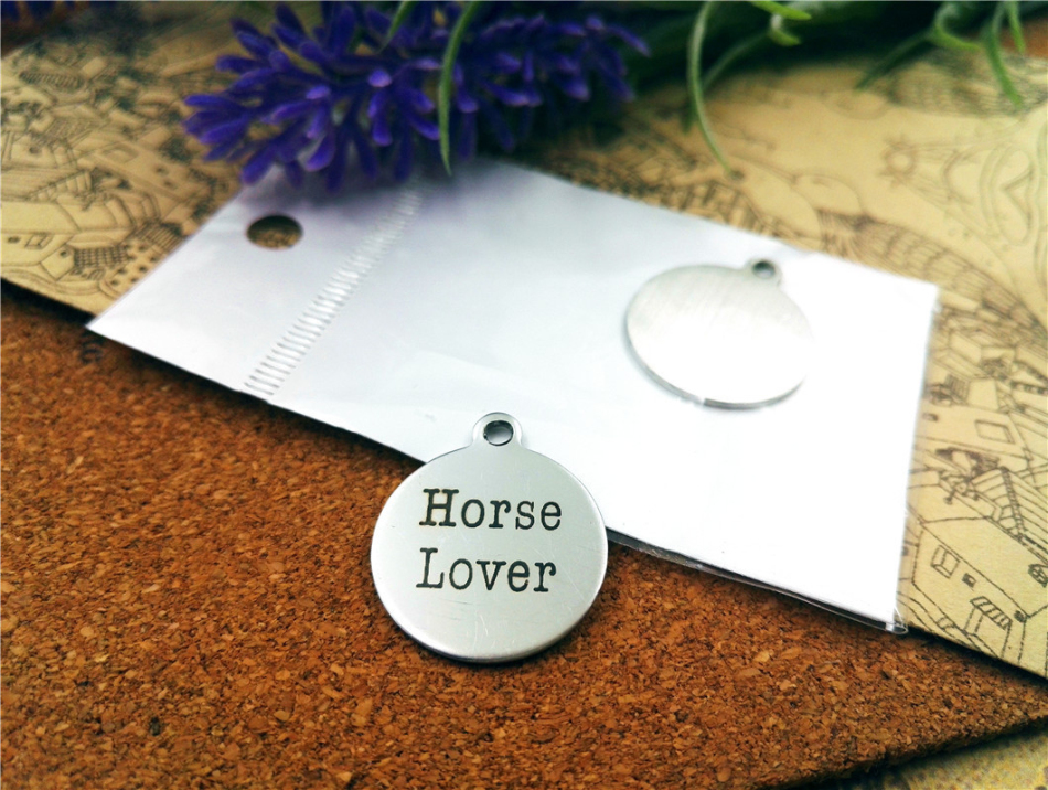 40pcs--"horse lover"stainless steel charms more style for choosing DIY Charms pendants for necklace-image-421504684