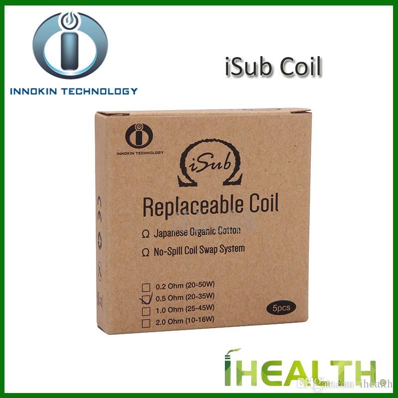 

Innokin isub Coils BVC head Isub 0.2/0.5/2.0ohm Ni200 0.1ohm iSub BVC Clapton coil 0.5ohm 100% Original