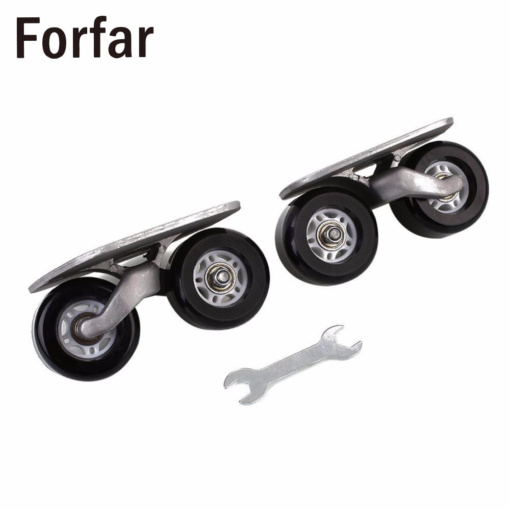 

Forfar 1Pair Portable Drift Board For Freeline Roller Road Driftboard Skates Anti-skid Skate board Skateboard Sports, Brown