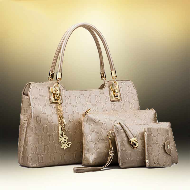 2017 Nouvelle Mode 3 pcs set femmes designer sacs à main vente chaude main sacs compasite Sac cross body sacs