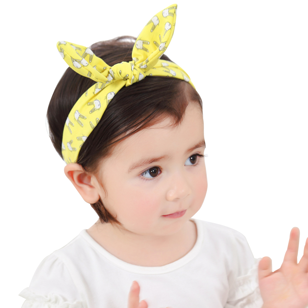 

Elastic Cotton Baby lovely 3 Colors Headband Hair Band Children Rabbit Ear Headband bandeau on sale