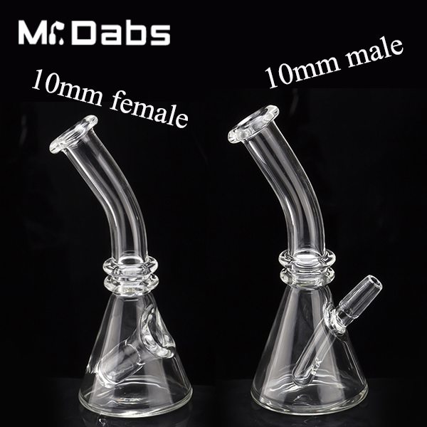 

Glass Beaker with 10mm male female joint dab oil rigs Glass Bong fit 45 degree Quartz Banger Water Pipes Beaker