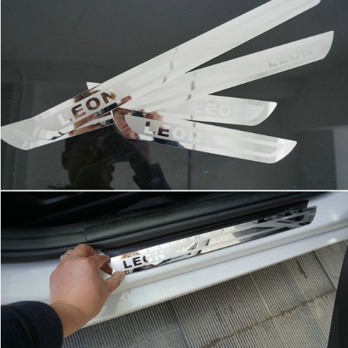 

Car accessories Stainless Steel Door Scuff Plate Door Sill Car-Styling For SEAT LEON CUPRA 2011 2012 2013 2014 2015