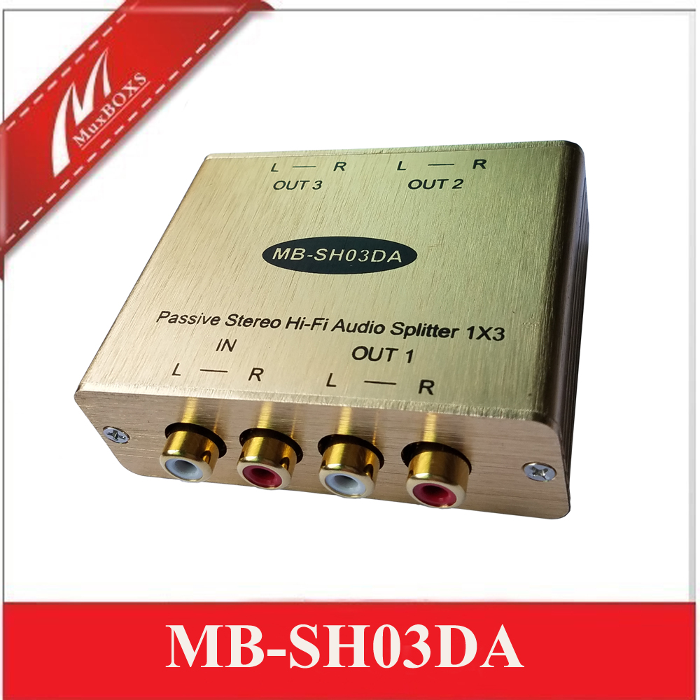 

Passive Stereo Hi-Fi Audio Isolation Splitter Audio spltter stereo audio distributor