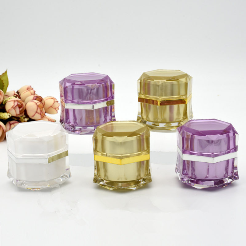 

10g Acrylic Eye Cream Bottle Refillable Sample Mask Jar 3 Color with Cover Lady Favor fast shipping F384