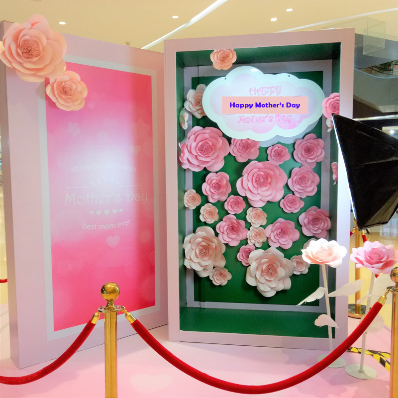 

DIY 33PCS Giant Paper Flowers Flores Artificiales Fleur Artificielle For Wedding & Event Backdrop Party Baby Nursery, Pink baby pink